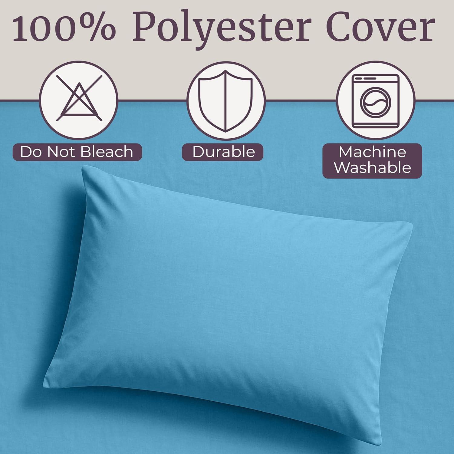 image3Piece Brushed Microfiber Sheet Set Wrinkle Stain and FadeResistant Fitted and Flat Twin XL Sheets Plus Pillowcase by Lavish Home BlueBlue