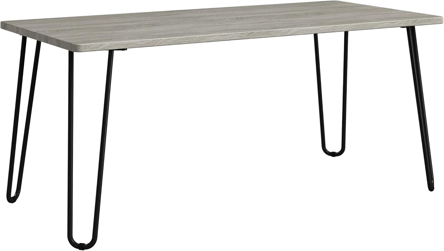 imageCoffee Table with Hairpin Legs Modern Industrial Style Home Decor WoodgrainLook and Steel Accent Living Room Furniture by Lavish Home GrayGray Woodgrain