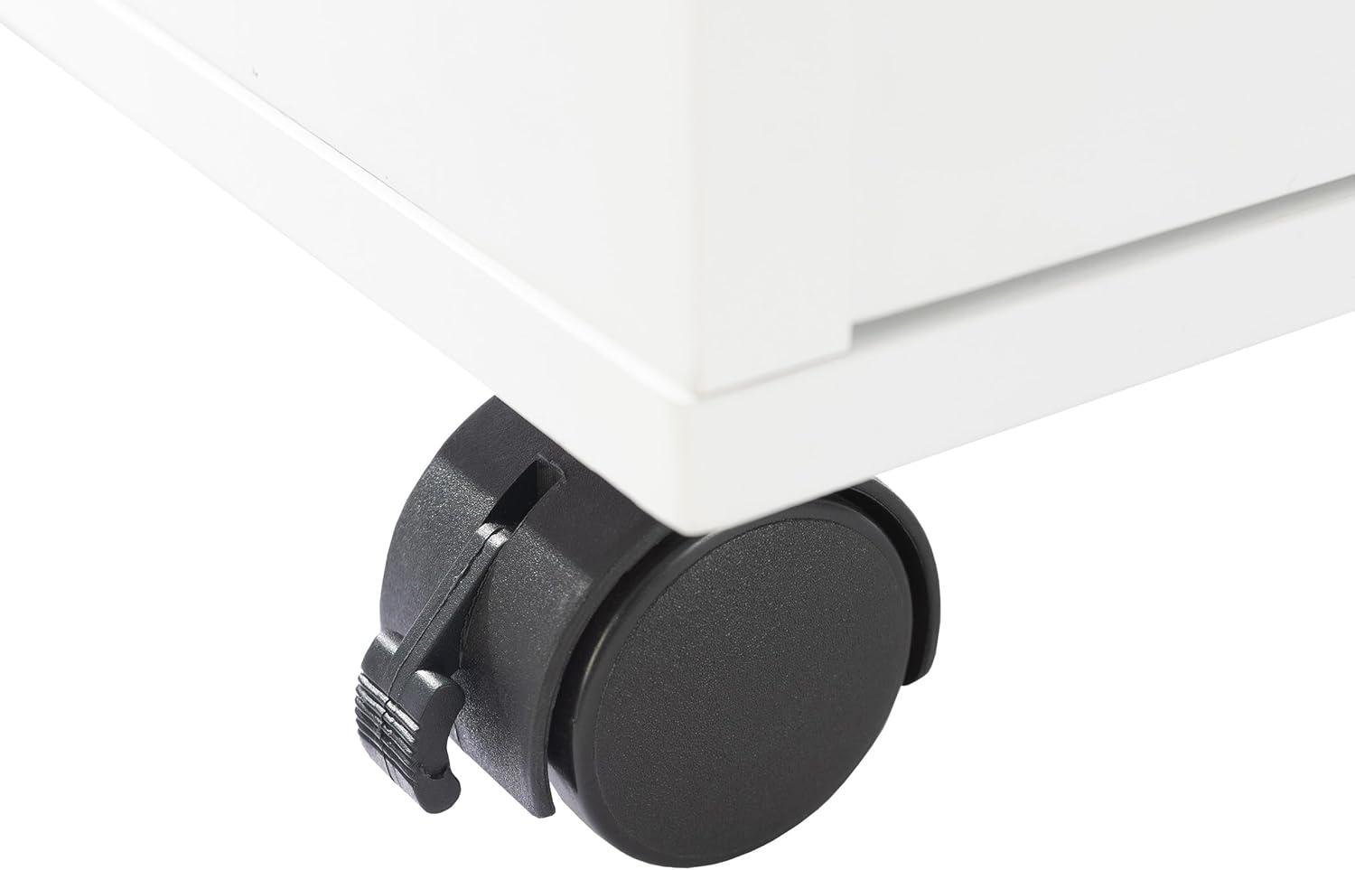 imageFile Cabinet 2Drawer Cabinet with Lock and Deep Drawer Storage Rolling Filing Cabinet for Under The Desk Home or Office by Lavish Home WhiteWhite