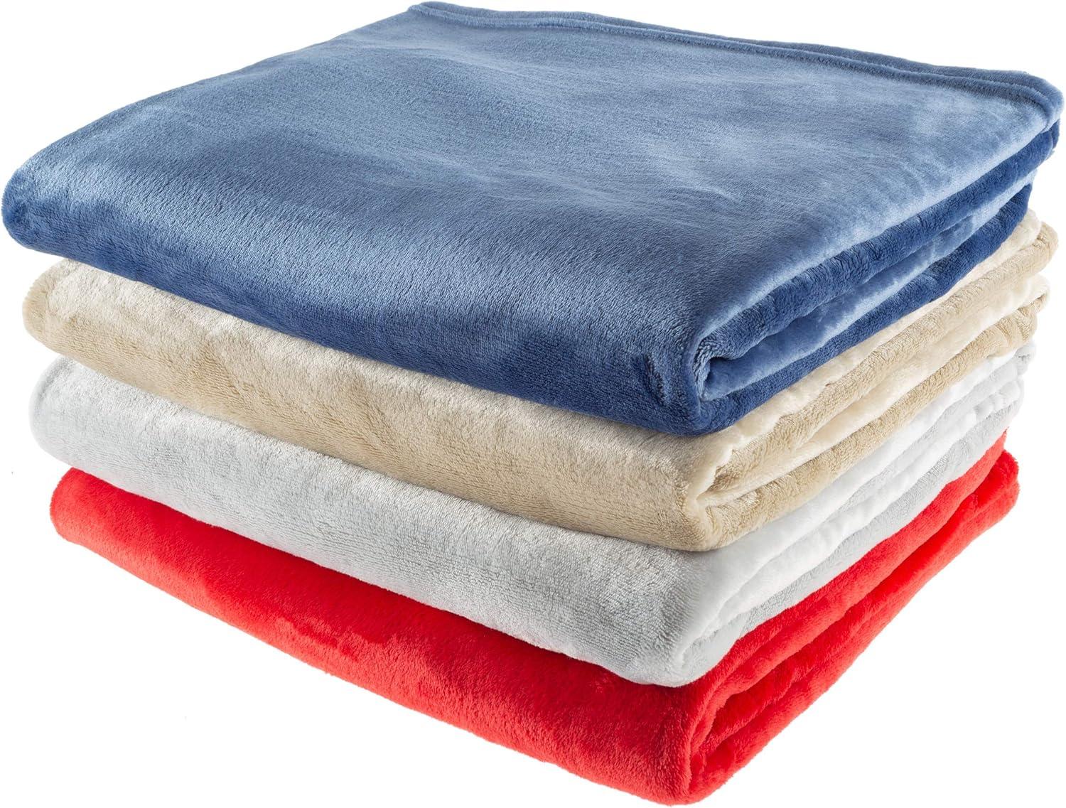 imageFlannel Fleece Throw Blanket For Couch Home Dcor Bed Sofa ampamp Chair Oversized 60 x 70 Lightweight Soft ampamp Plush Microfiber in Desert Tan by Bedford HomeGray