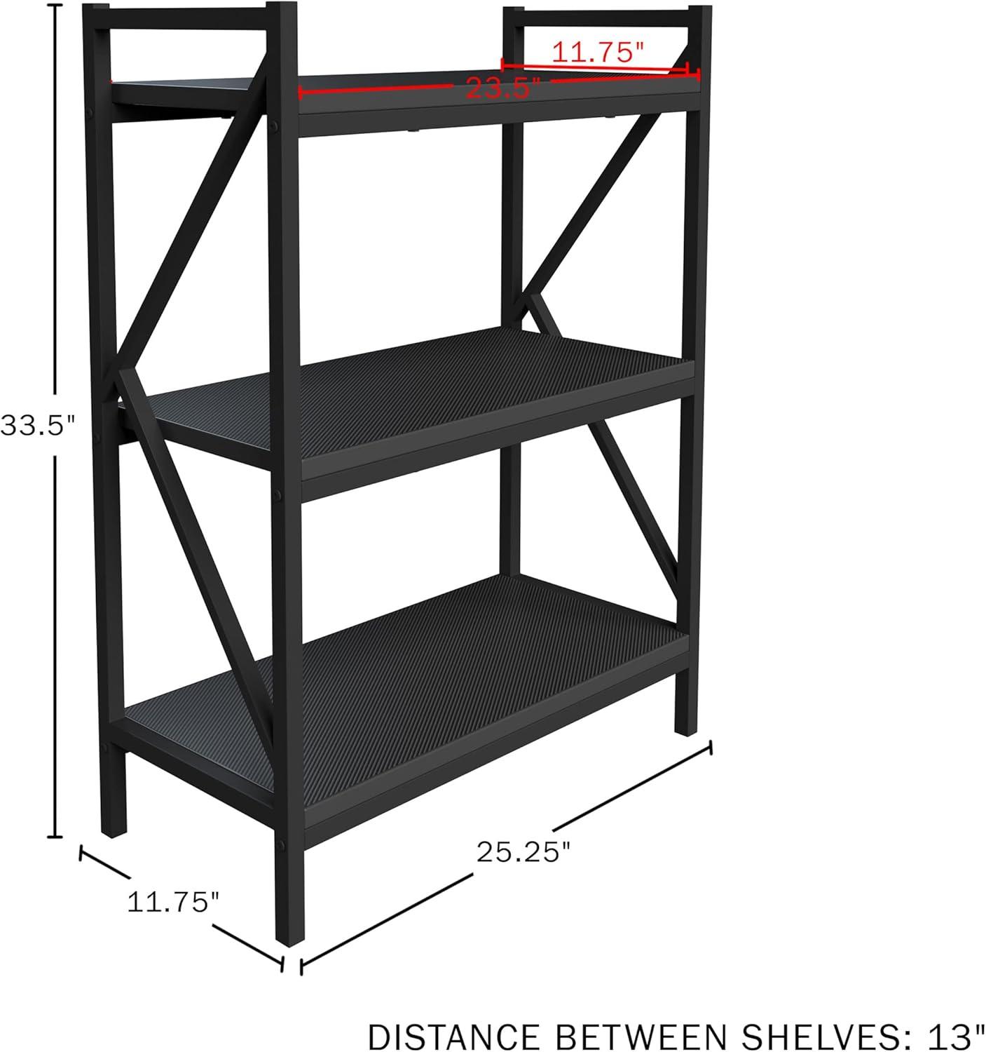 imageGaming Computer Desk Carbon Fiber Texture Finish PC Desk with Cup Holder Headphones Hanger K Shaped Legs Cable Management by Lavish Home BlackGaming Shelf