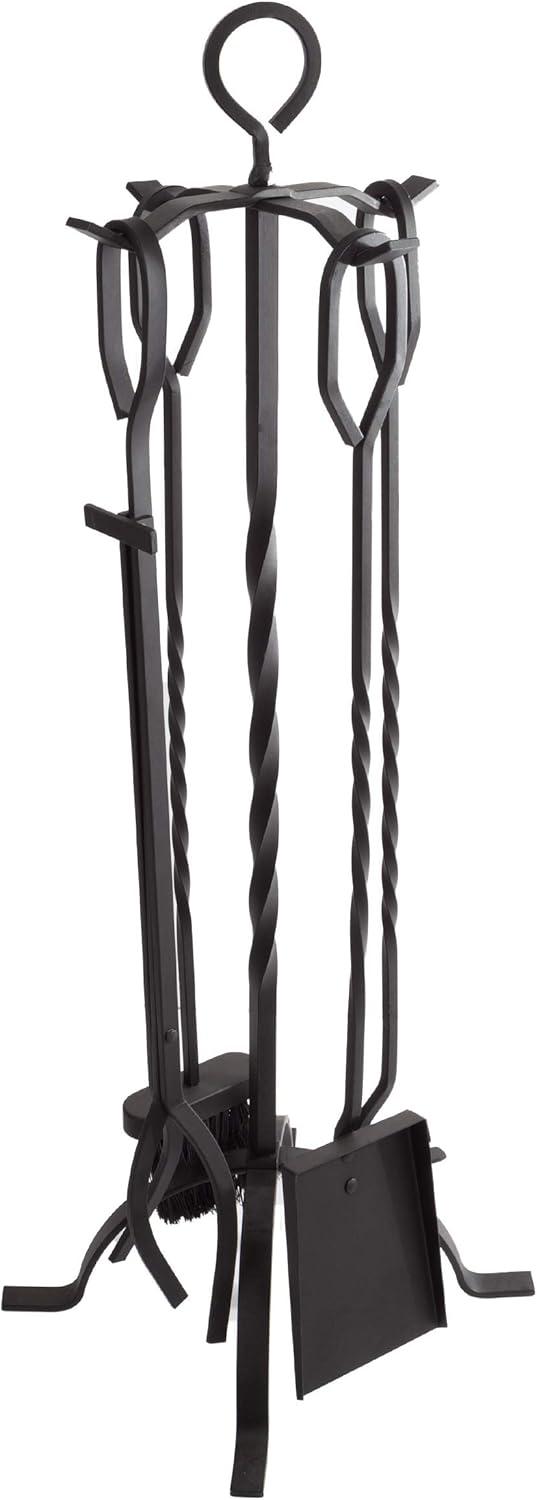 imageLavish Home 3Piece Fireplace Tool Set Medieval Knight Cast Iron Statue Holds Heavy Duty Essential Tools Includes Shovel Broom ampamp PokerTool Set