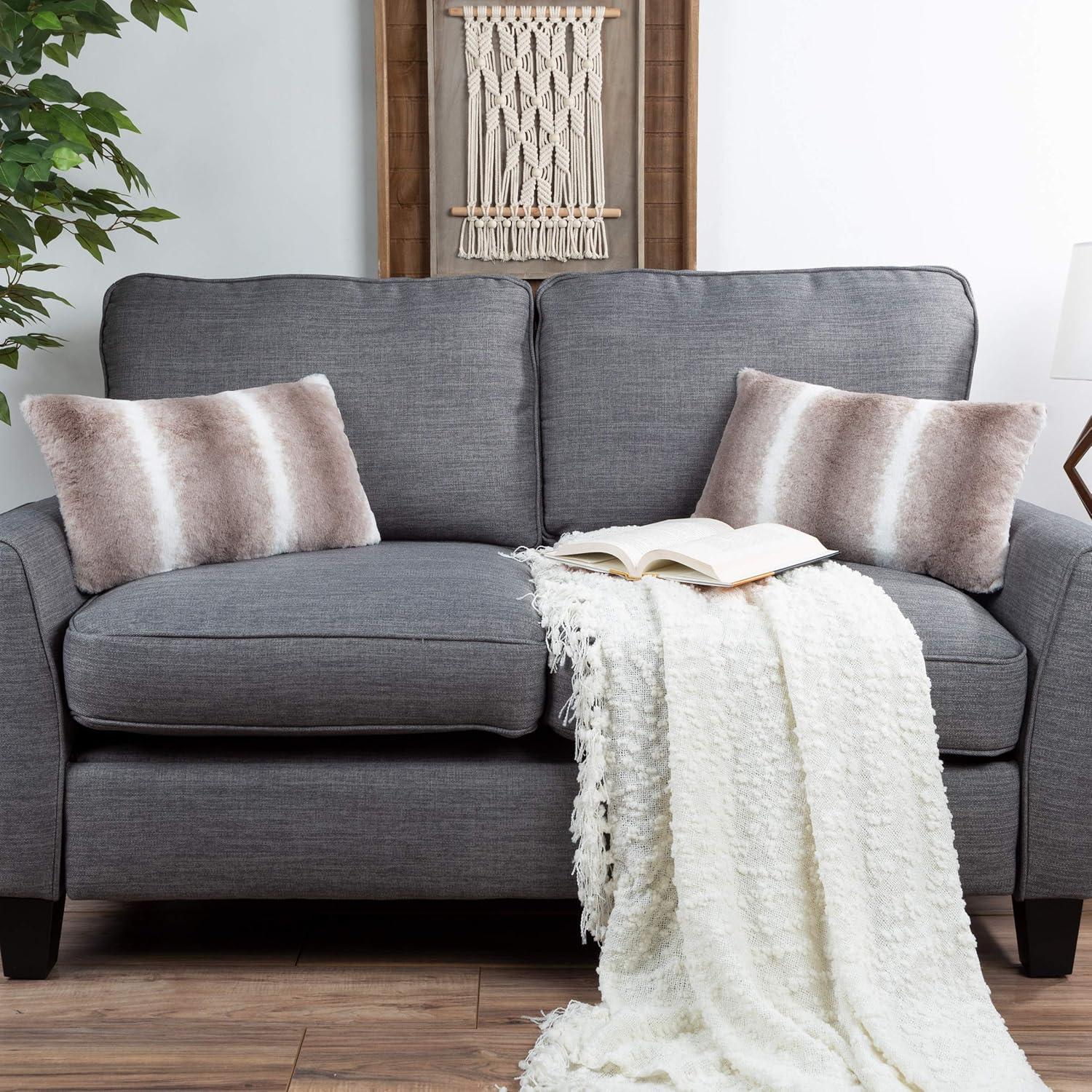 imageLavish Home 80PFF4 Pillow 11quot x 19quot Gray