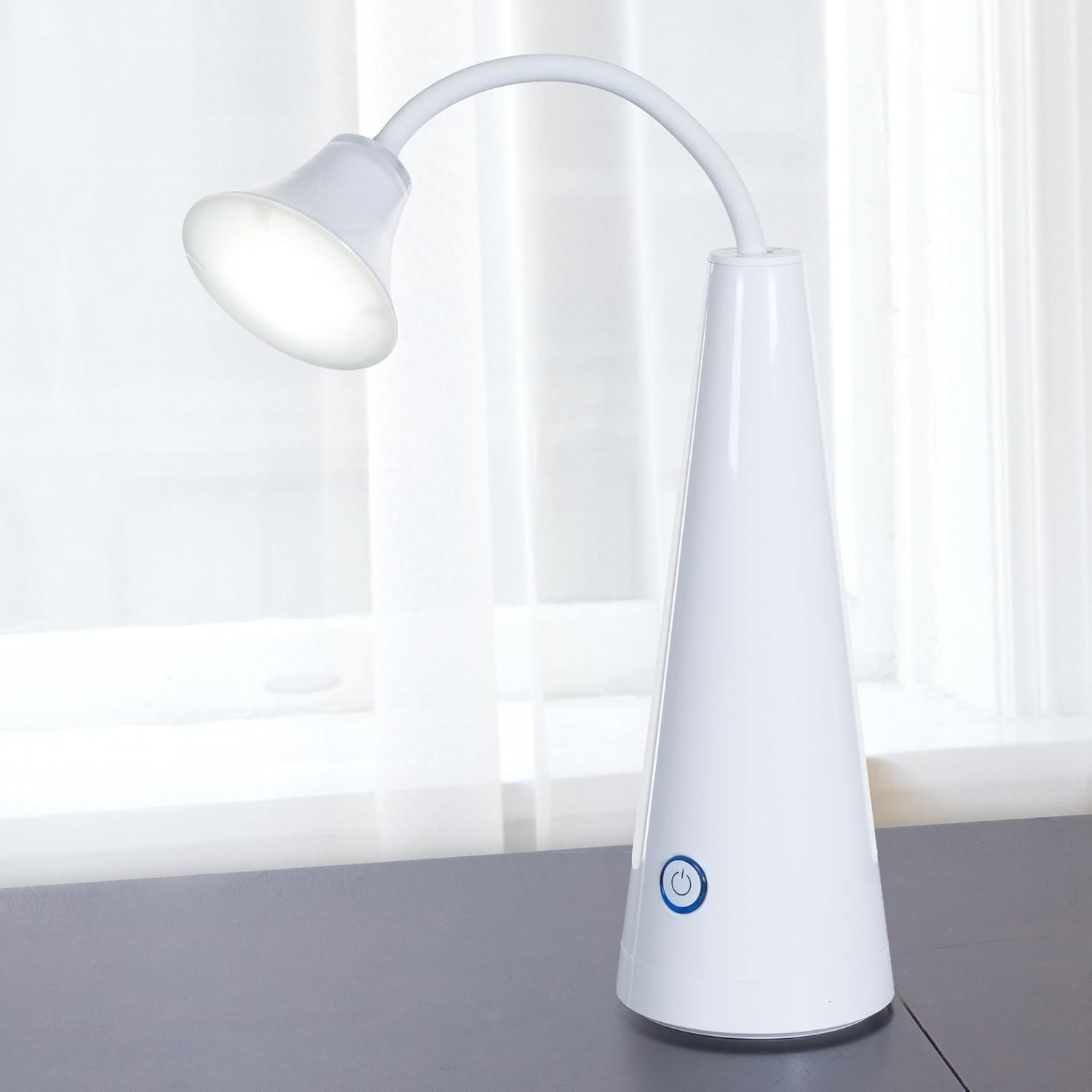 imageLavish Home Contemporary LED Desk Lamp BlackWhite