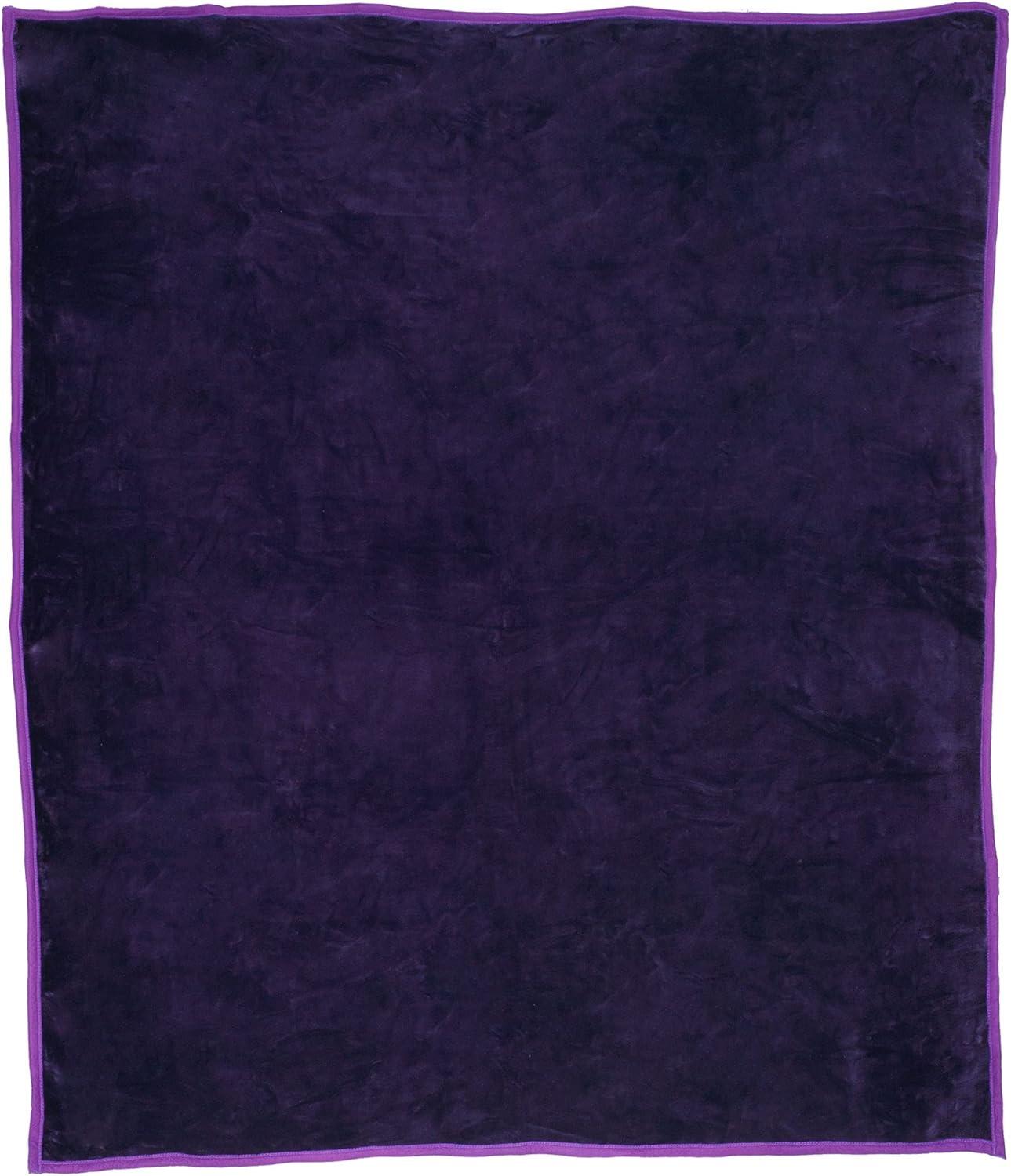 imageLavish Home Faux Fur Throw Blanket Oversized 91x81 MachineWashable Bedding MinkStyle 78lb Heavy Blanket for Bed or Sofa PurplePurple