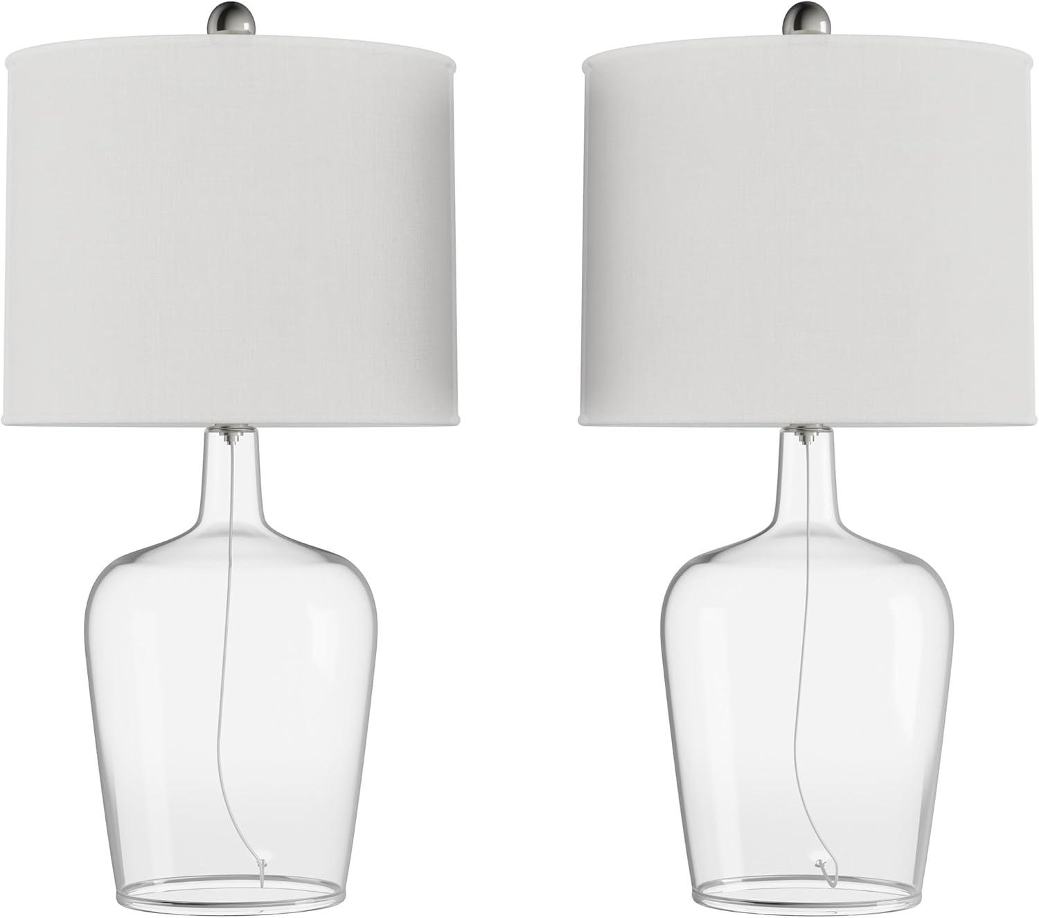 imageLavish Home Glass Cloche Table Lamps Set of 2