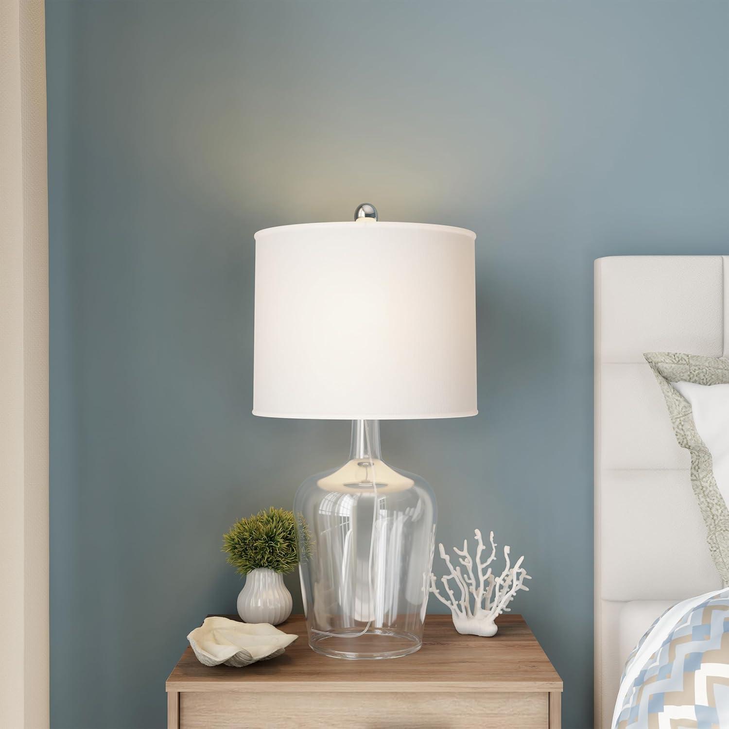 imageLavish Home Glass Cloche Table Lamps Set of 2