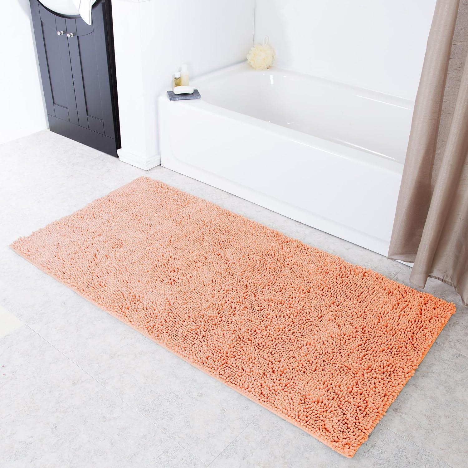imageLavish Home High Pile Shag Rug Peach 30x60