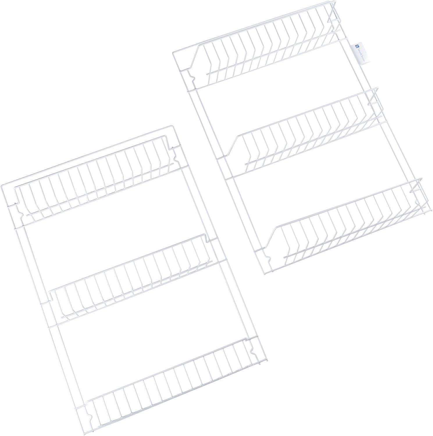 imageOver the Door Organizer 6Tier Adjustable Pantry Shelves and Rack for Kitchen Organization Organization and Storage by Lavish Home White6TIER ADJUSTABLE
