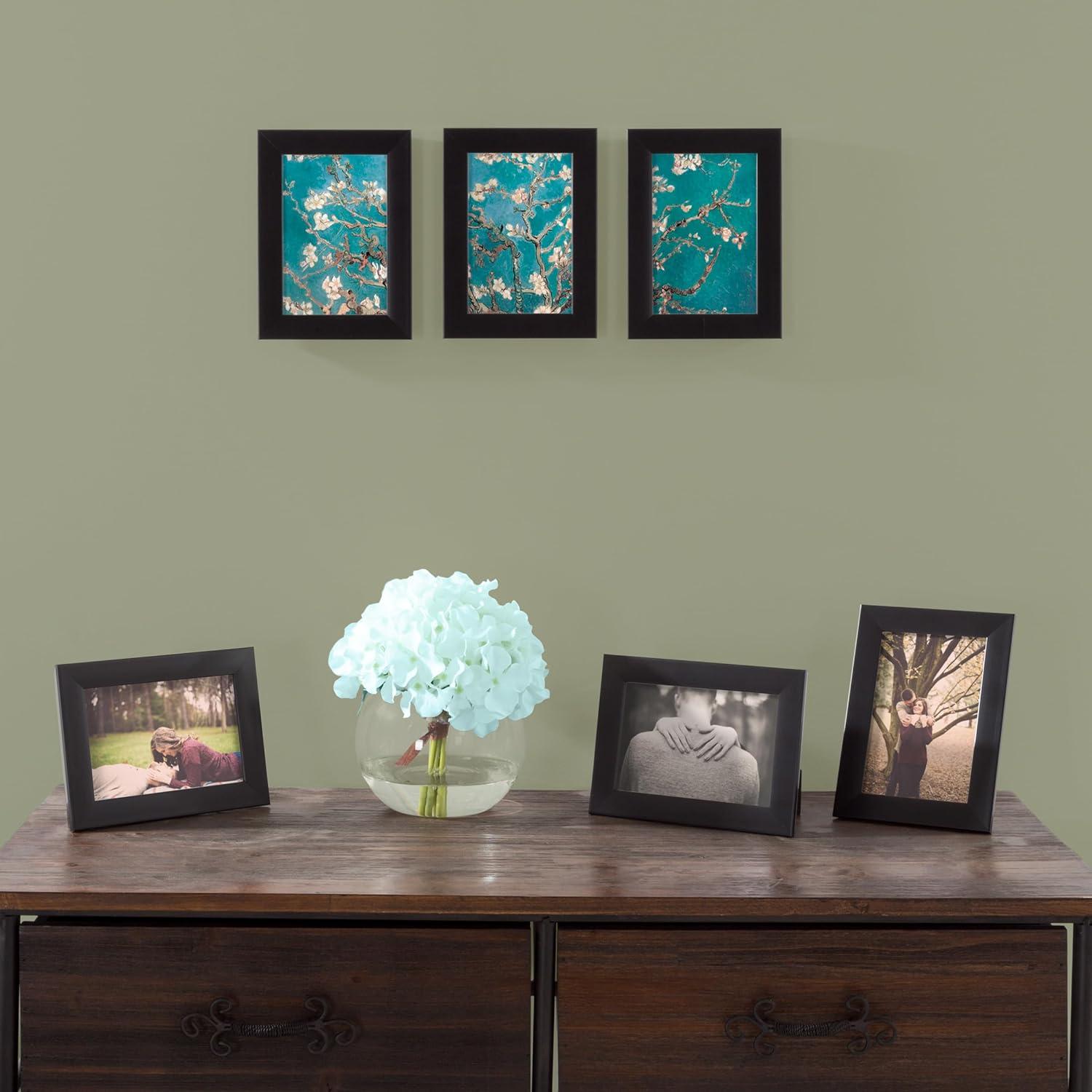 imageSet of 6 Picture Frames 11x14 Photo Frame Set with Stand and Hooks for Gallery Wall or Family Portrait Picture Wall Decor by Lavish Home Black4 x 6