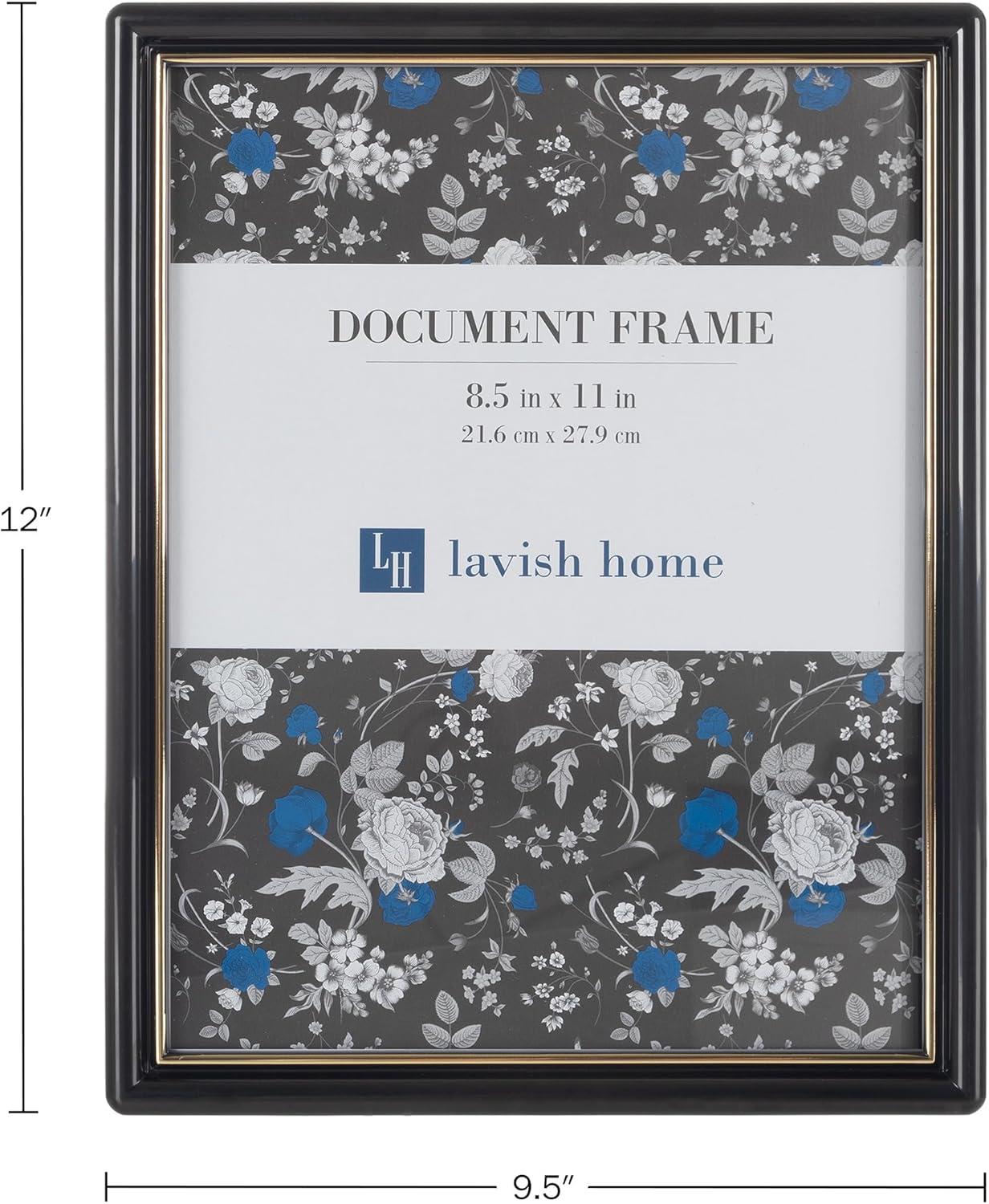 imageSet of 6 Picture Frames 11x14 Photo Frame Set with Stand and Hooks for Gallery Wall or Family Portrait Picture Wall Decor by Lavish Home Black85x11