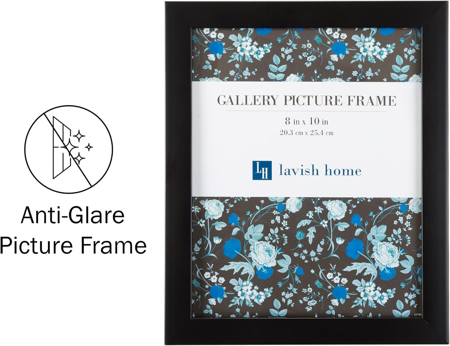 imageSet of 6 Picture Frames 11x14 Photo Frame Set with Stand and Hooks for Gallery Wall or Family Portrait Picture Wall Decor by Lavish Home Black8x10