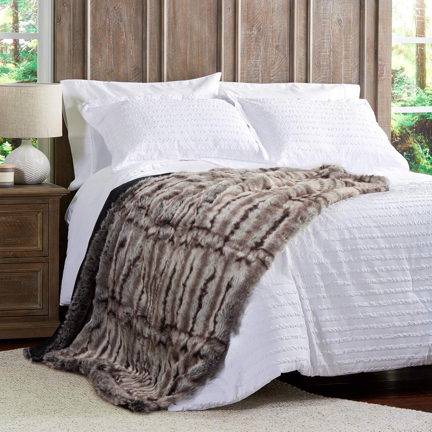 imageThrow Blanket Luxurious Soft Hypoallergenic Premium Blanket with Gift Box 60x70 by BH Striped