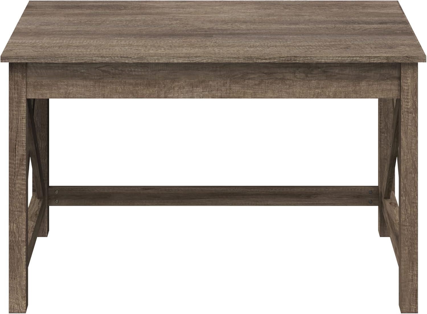 imageWriting Desk Work Desk with XPattern Legs for Office Bedroom Computer or Craft Table Home Office Desks by Lavish Home Tan Wood FinishLight Tan Woodgrain