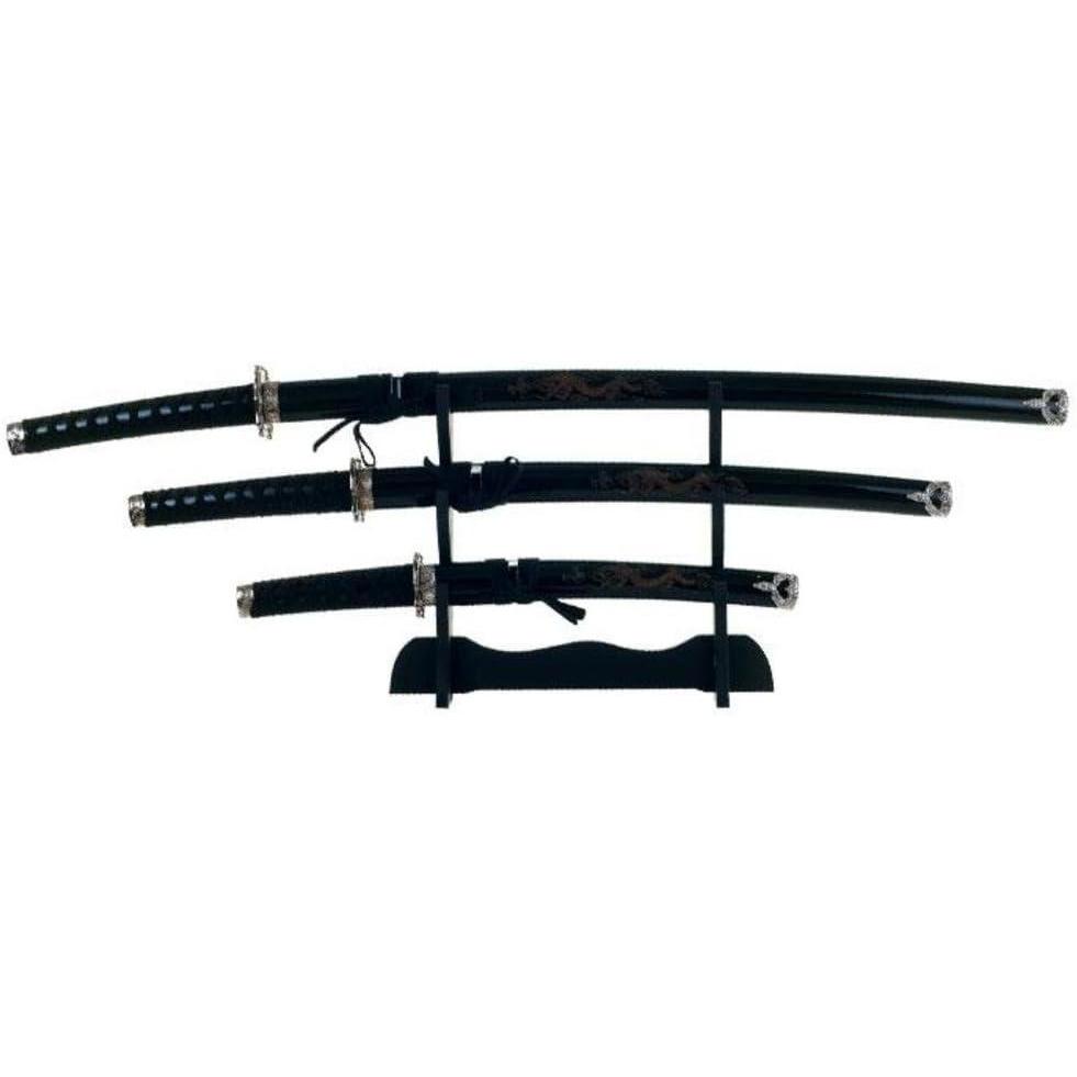 imageLavish Home 3Piece Samurai Sword SetBlack