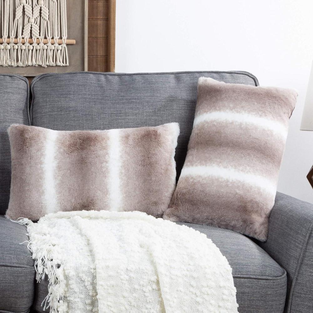 imageLavish Home 80PFF4 Pillow 11quot x 19quot Gray