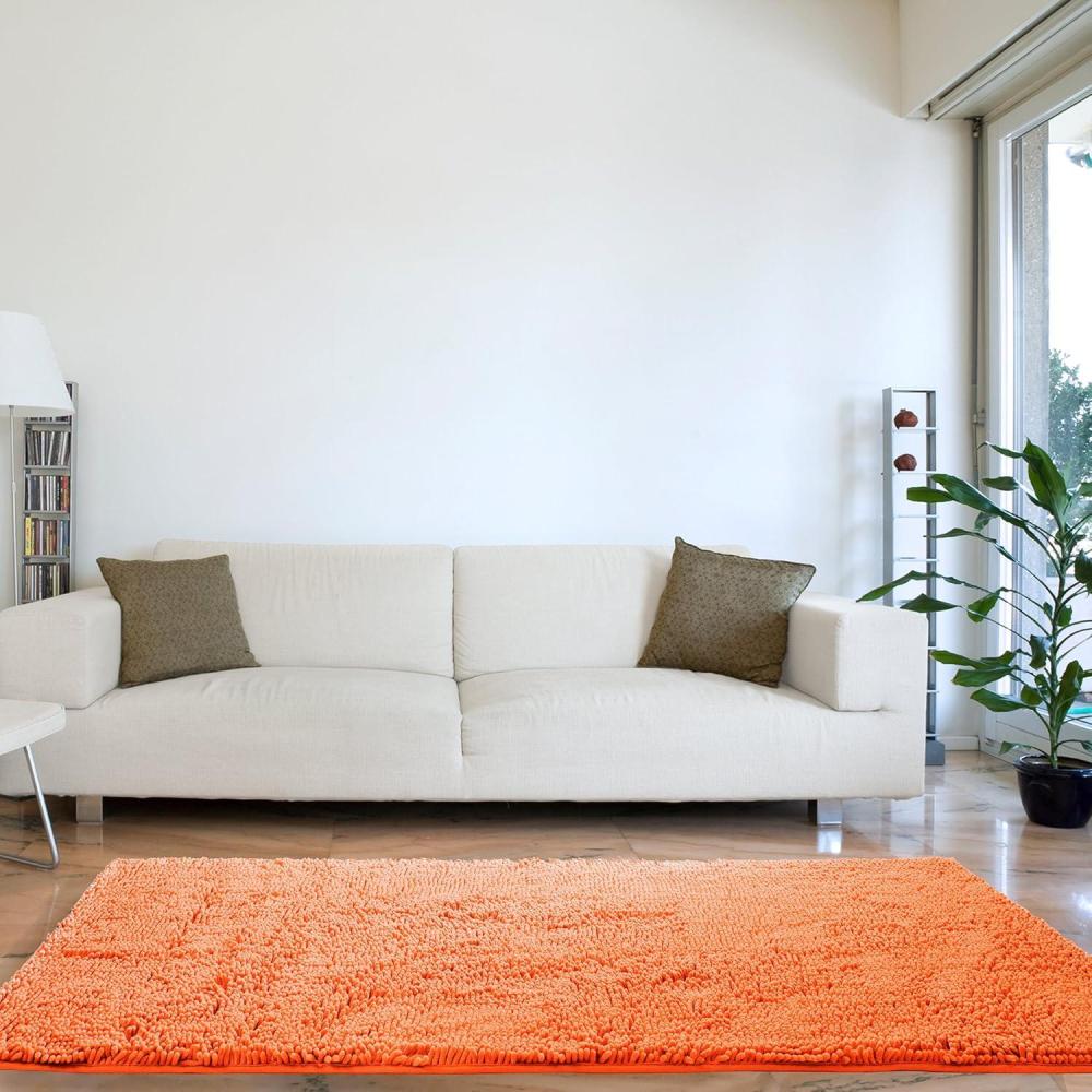 imageLavish Home High Pile Shag Rug Peach 30x60