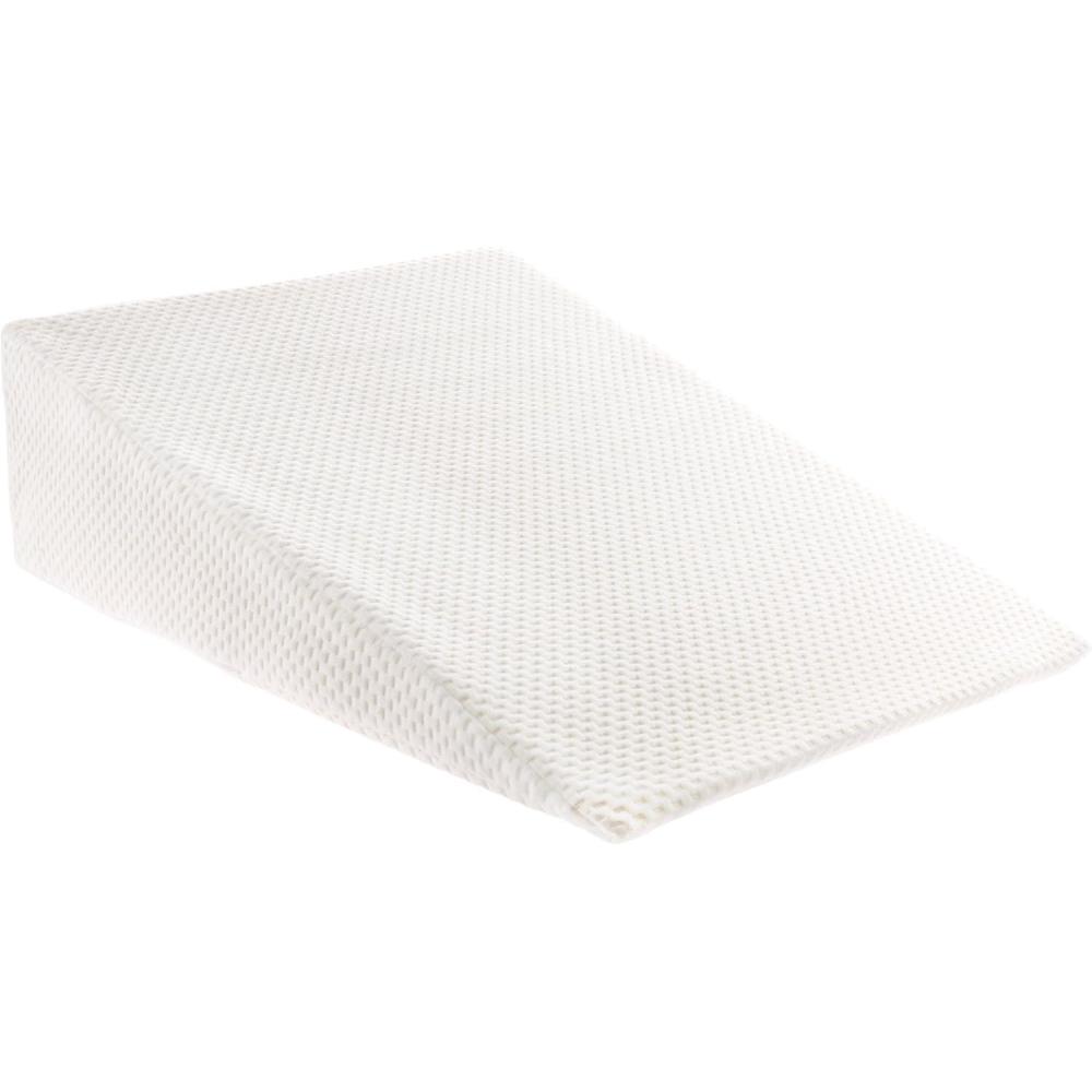 imageLavish Home Wedge PillowMemory Foam Pillow with Bamboo Fiber CoverGreat for Heartburn Acid Reflux Snoring Back Pain and Better Sleep IVORY