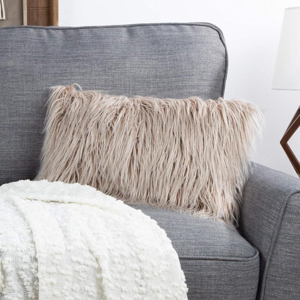 imagequotLavish Home 80PFS6 Pillow 12quotquotx20quotquotCoffee