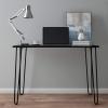imageDesk with Hairpin Legs  Modern Industrial Style Home Decor  WoodgrainLook and Steel Accent Home Office Furniture by Lavish Home GrayBlack