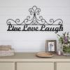 imageMetal CutoutLive Laugh Love Decorative Wall Sign3D Word Art Home Accent DcorModern Rustic or Vintage Farmhouse Style by Lavish Home