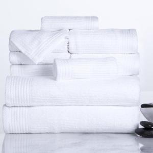 10PC Towel Set – 525GSM 100% Cotton Bathroom Essentials with 2 Bath Towels, 2 Hand Towels, 4 Washcloths, and 2 Fingertip Towels – Absorbent for Shower, Gym, Spa, and Dorm by Lavish Home (White)(White)