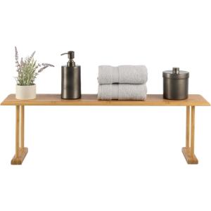 Bamboo Sink Shelf – Countertop Organizer Kitchen, Bathroom, Bedroom, Office – Space-Saving Storage for Soap, Sponges, and Cleaners by Lavish Home