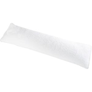 Body Pillow Cover. Sherpa with side zipper by Lavish Home – 18 ”x52” (White)