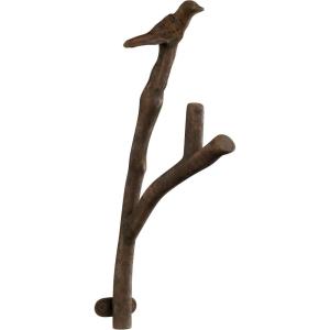 Decorative Bird on Tree Branch Hook-Cast Iron Shabby Chic Rustic Wall Mount Hooks for Coats, Towels, Hats, Scarves, Jewelry, and More by Lavish Home(Tree)