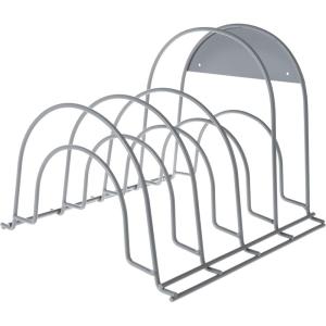 Kitchen Cabinet Pot, Pan and Lid Organizer and Holder- Iron Storage Pantry Rack Shelf for Pots and Pans, Houseware, Bakeware and More by Lavish Home