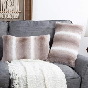 Lavish Home 80-PFF-4 Pillow, 11″ x 19″, Gray