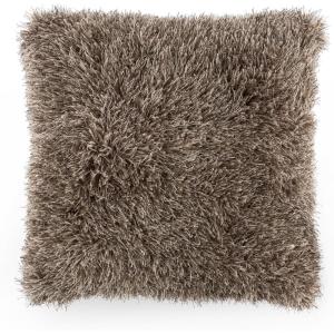 Lavish Home Oversized Floor or Throw Pillow Square Luxury Plush– Shag Faux Fur Glam Decor Cushion for Bedroom Living Room or Dorm (Mocha)(Mocha)