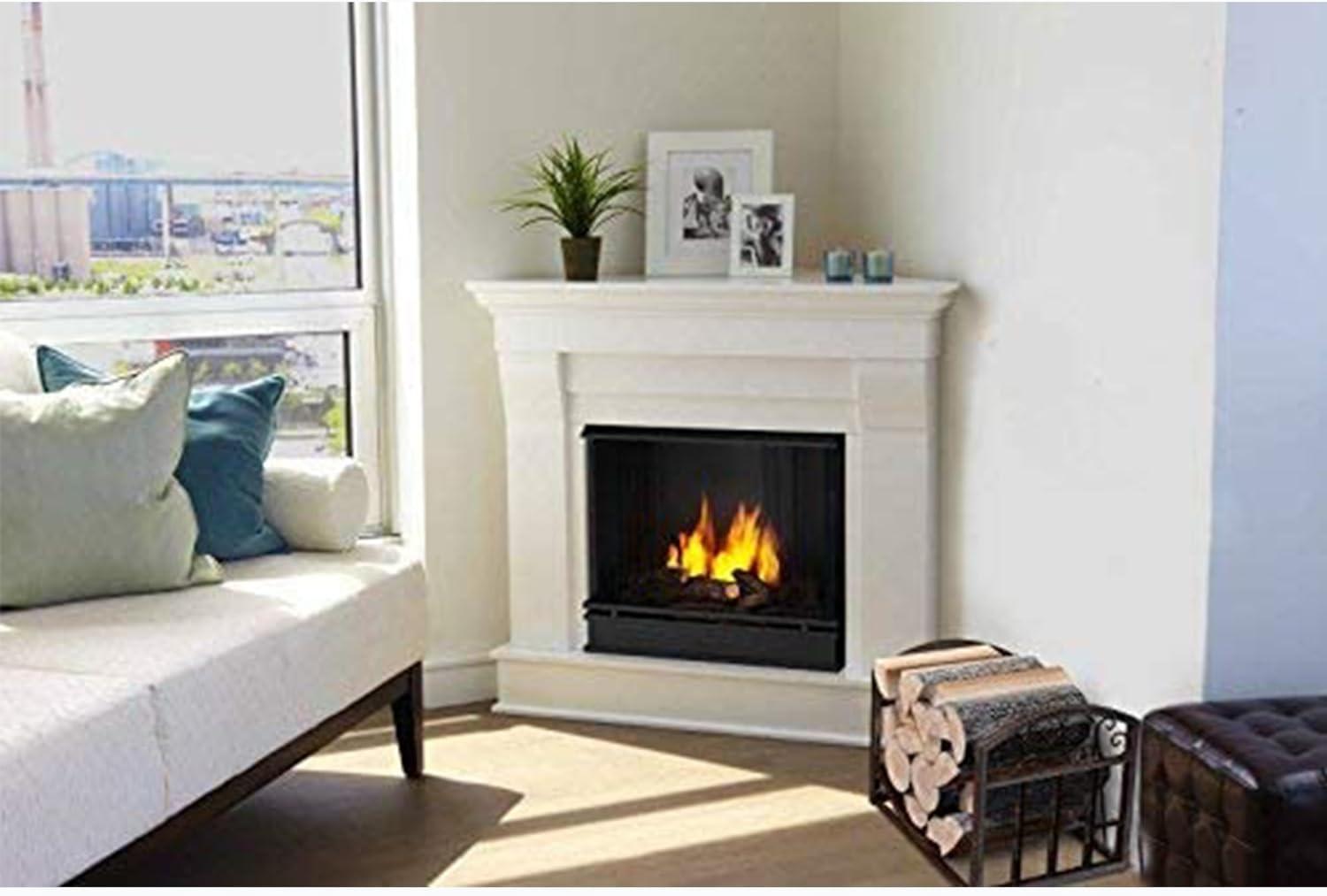 imageLavish Home Firewood Rack Holder with Decorative Scroll Design Indoor and Outdoor Metal Log Storage Bin for Fireplace Firepit and Wood Stove Brown
