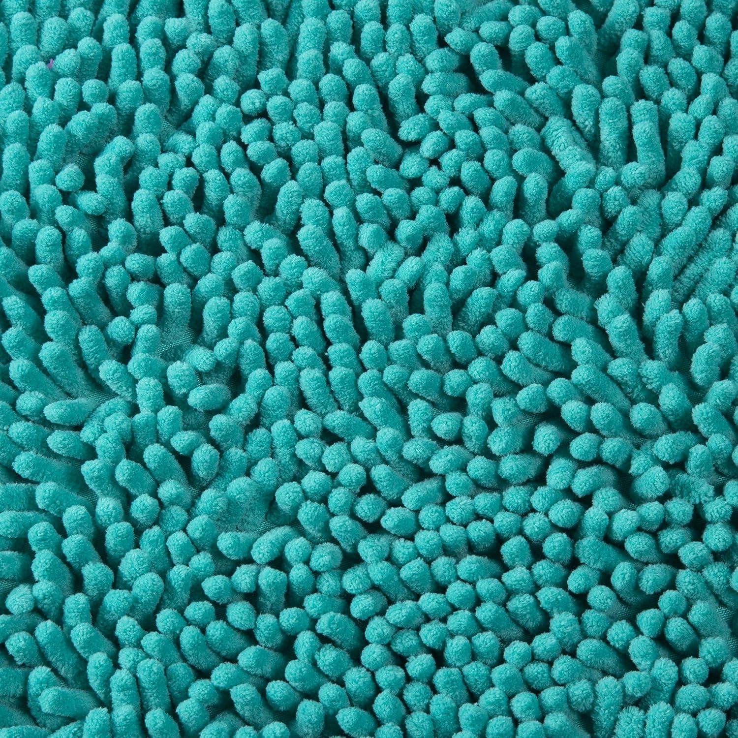 imageLavish Home 2 Piece Memory Foam Shag Bath Mat Seafoam