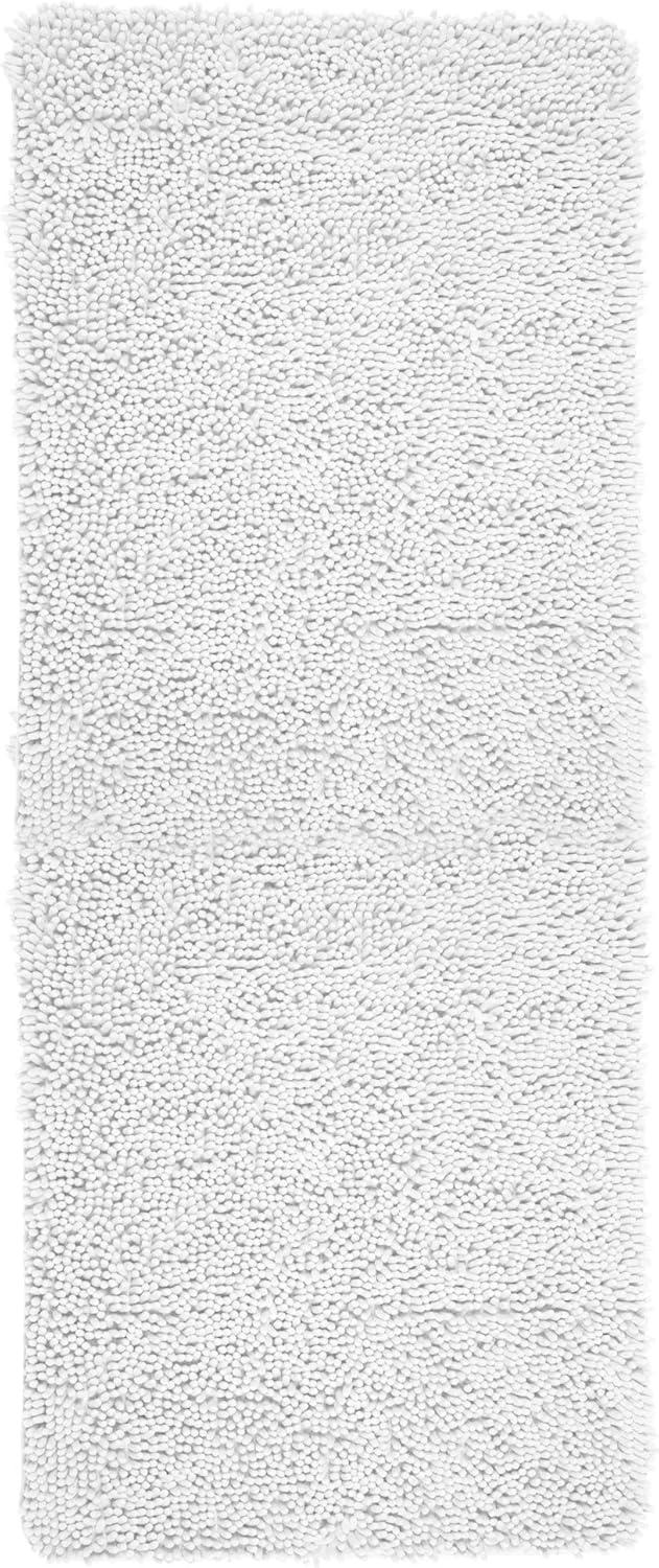 imageLavish Home Memory Foam Shag Bath Mat 24x58 White