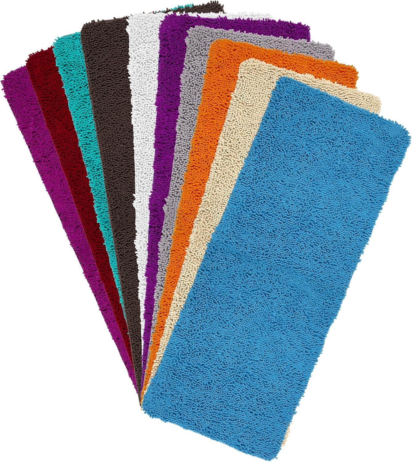 imageLavish Home Memory Foam Shag Bath Mat 24x58 White