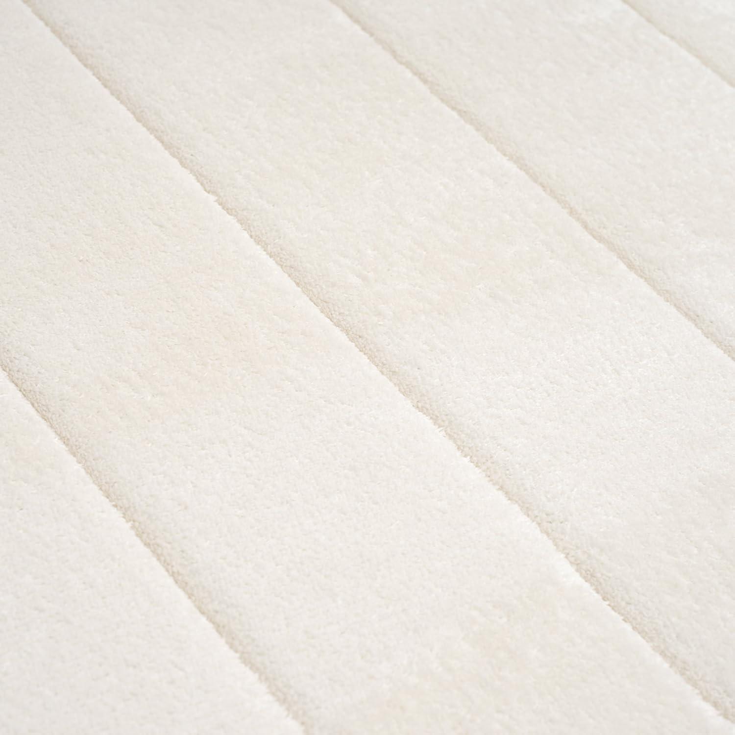 imageLavish Home Oversized Bathroom Rug ExtraLong Memory Foam Bath Mat with Nonslip Backing Absorbent Runner for The Shower Tub or Sink White