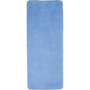 24″x59″ Memory Foam Extra Long Bath Mat by Lavish Home – Woven Jacquard Fleece – Blue(Blue)