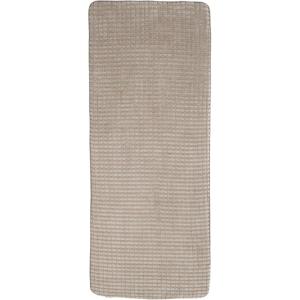 24″x59″ Memory Foam Extra Long Bath Mat by Lavish Home – Woven Jacquard Fleece – Blue(Taupe)