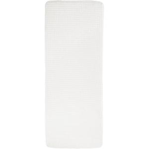 24″x59″ Memory Foam Extra Long Bath Mat by Lavish Home – Woven Jacquard Fleece – Blue(White)