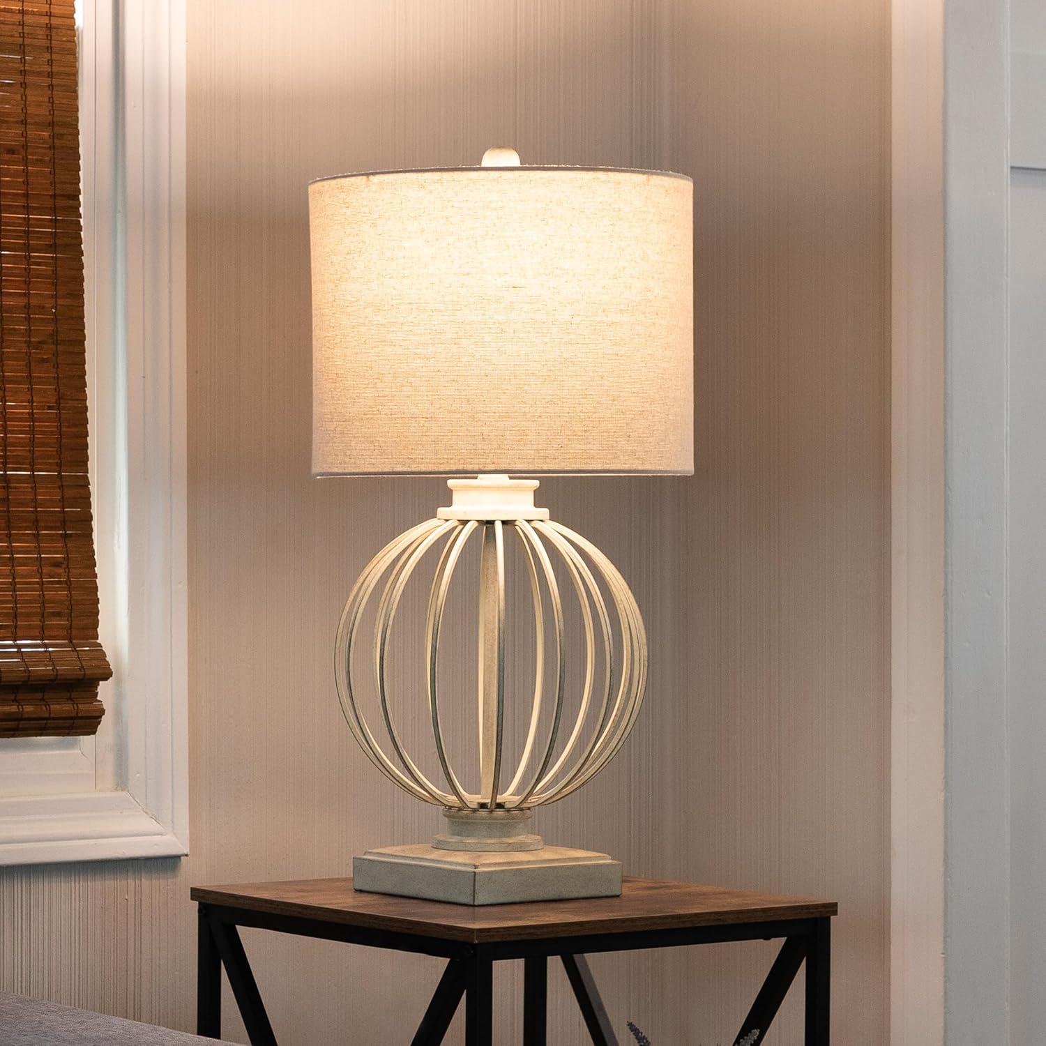 imageLavish Home Set of 2 Table Lamps Modern Lamps with USB Charging Ports and LED Bulbs for Living Room Office or Bedroom Decor Sand