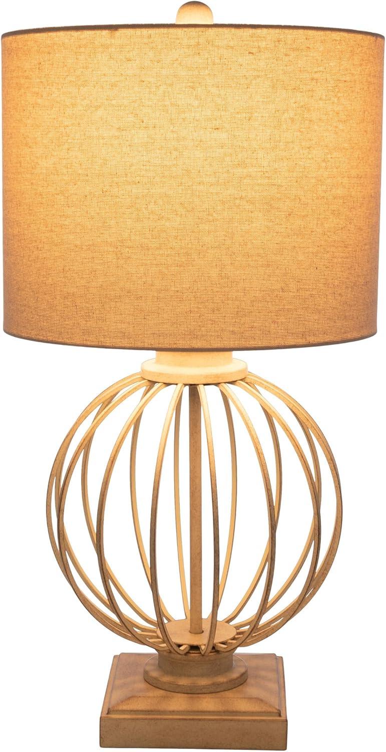 imageLavish Home Set of 2 Table Lamps Modern Lamps with USB Charging Ports and LED Bulbs for Living Room Office or Bedroom Decor Sand