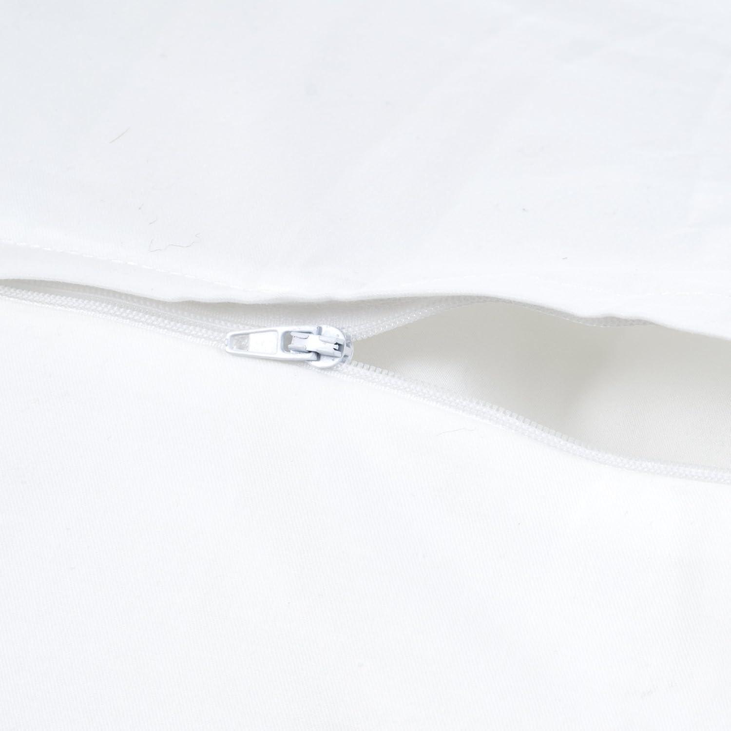 imageWedge Pillow Down Alternate Back Pillow with Removable Cover for Easy Cleaning for Reading Acid Reflux and More by Lavish Home White