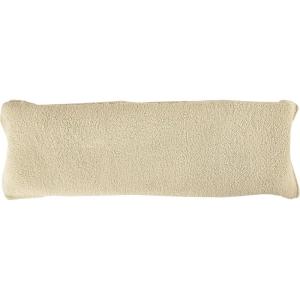 Body Pillow Cover. Sherpa with side zipper by Lavish Home – 18 ”x52” (Ivory)