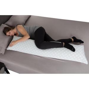 Memory Foam Body Pillow- Stay Cool Cover Specially Designed Cooling Relief for Side, Stomach, Back Sleepers and Pregnant Women by Lavish Home