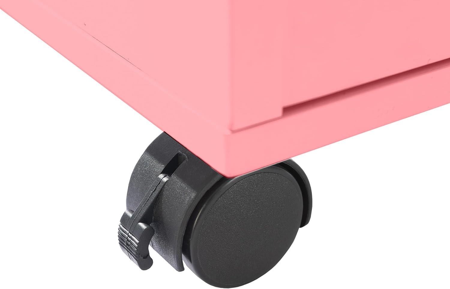imageFile Cabinet 2Drawer Cabinet with Lock and Deep Drawer Storage Rolling Filing Cabinet for Under The Desk Home or Office by Lavish Home BlackPink