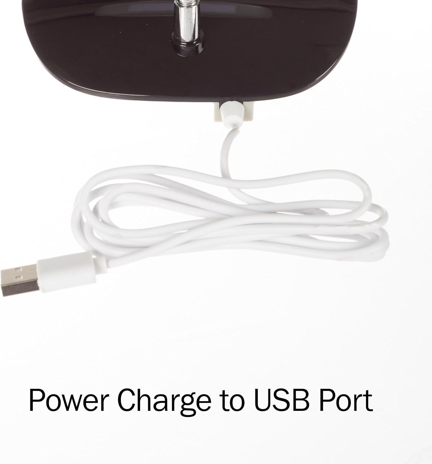 imageNorthwest 72SL159R Touch Activated LED USB Desk Lamp Black L 5 x W 65 x H 18 72SL159B
