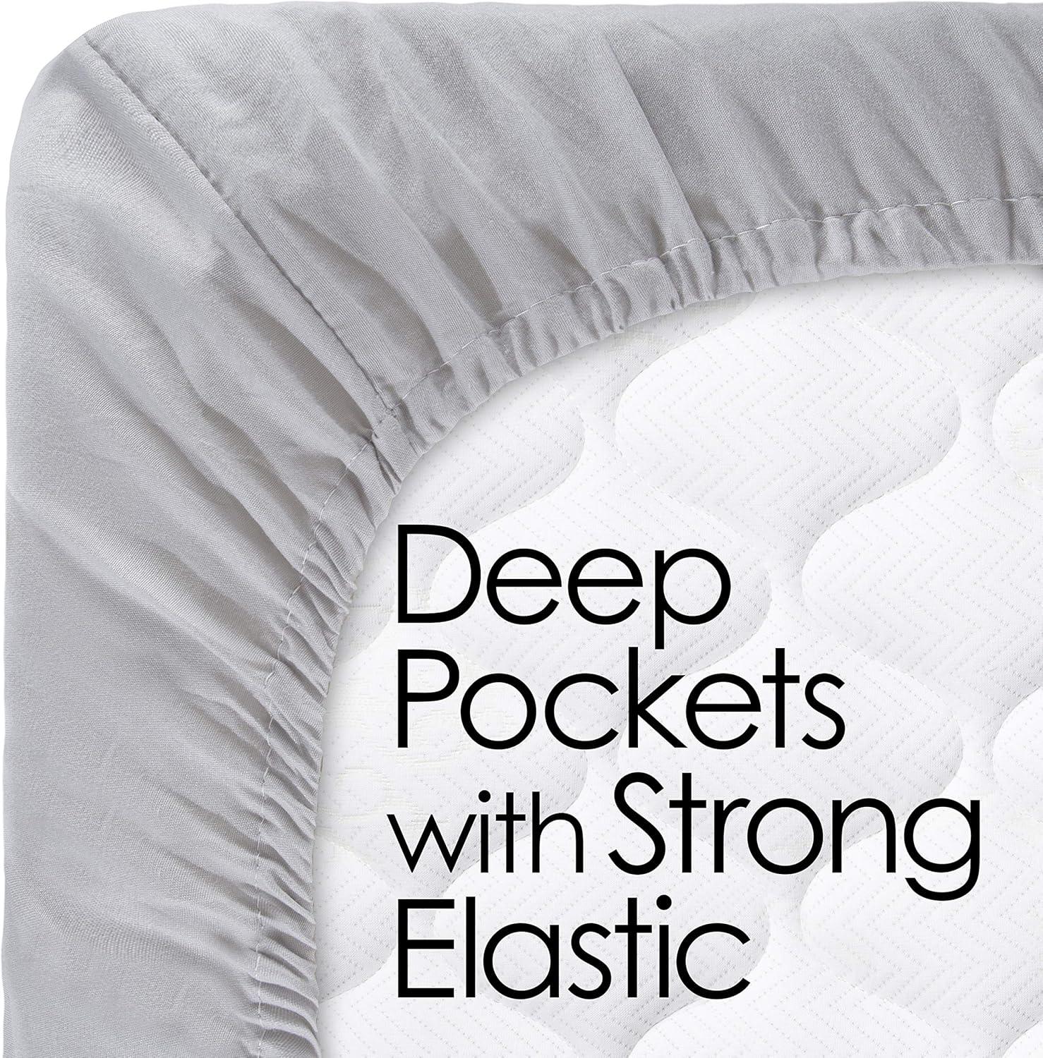imageLavish Home Bed Sheets 4Piece Microfiber FullSize Sheet Set Includes 2 Standard Pillowcases Flat and Fitted Sheets Home Essentials BlueBlue