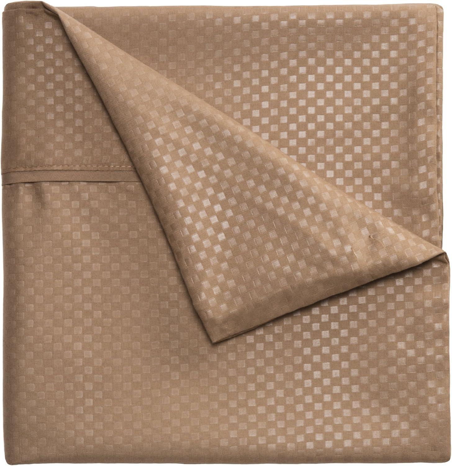 imageBrushed Microfiber Sheets Set 4 Piece Hypoallergenic Bed Linens with Deep Pocket Fitted Sheet and Embossed Design by Lavish Home Taupe KingTaupe