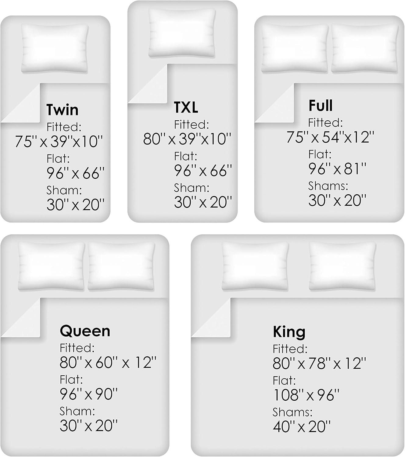 imageLavish Home Brushed Microfiber Twin Sheets 3Piece Sheet Set with Pillowcase Flat and Fitted Sheets Wrinkle and FadeResistant Bedding Blue